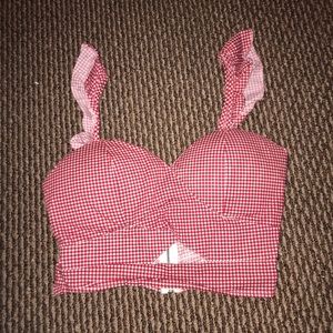 Plaid crop top